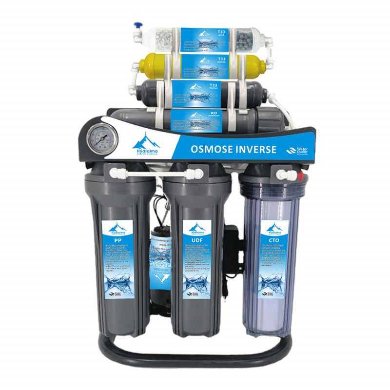 Osmoseur domestique pour purification d'eau en 7 étapes Hydralma essentiel filtre à eau utilisation maison ROE-DRL